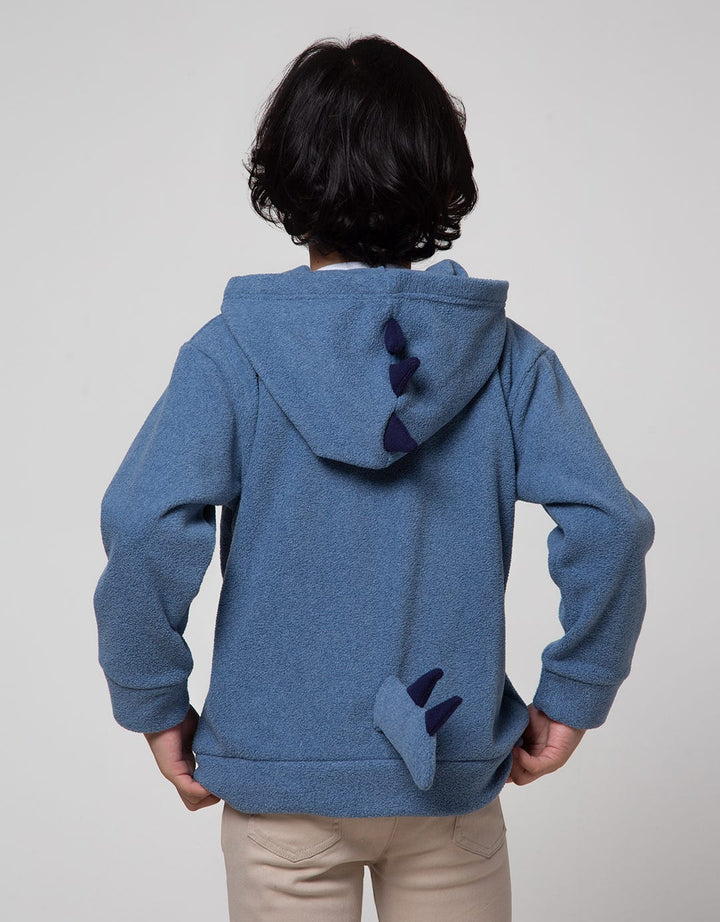 Little M Dino Cucuk Fleece Jacket