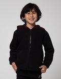 Little M Jacket Fleece Solid Checked