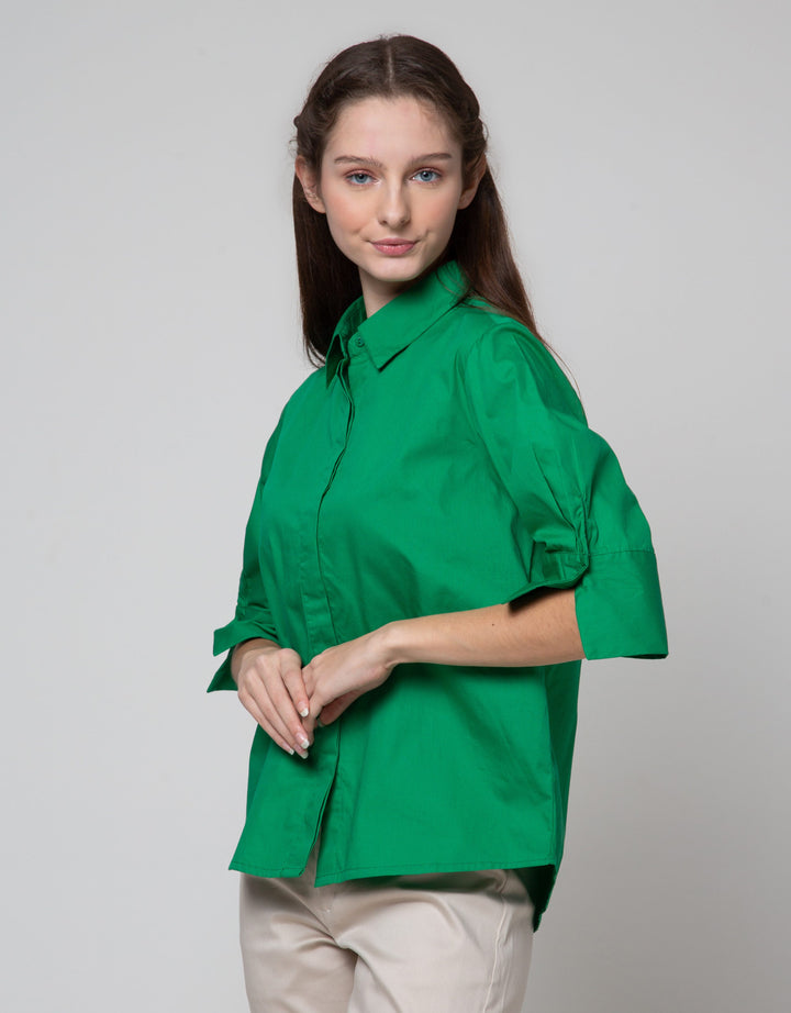 Connexion Rolled Up Kemeja Cotton Wanita