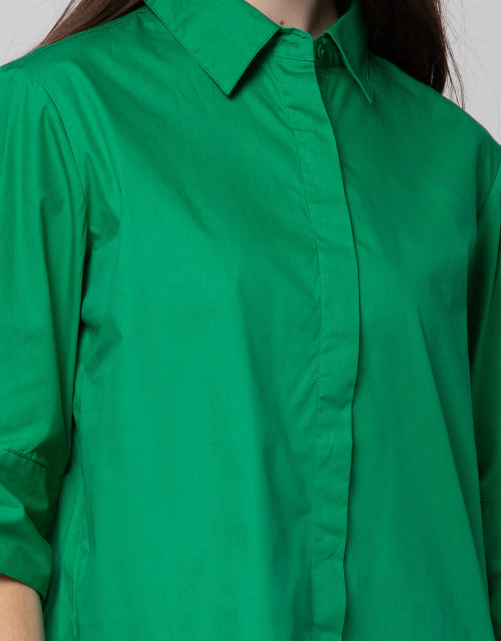 Connexion Rolled Up Kemeja Cotton Wanita