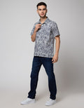 Crocodile Leaf Abstract Shirt Mens