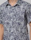Crocodile Leaf Abstract Shirt Mens