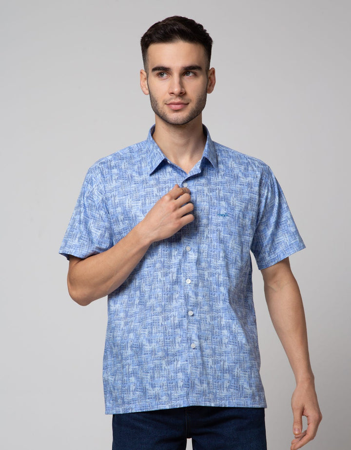 Crocodile Leaf Abstract Shirt Mens
