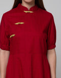 Expand Sanghai Midi Dress Wanita