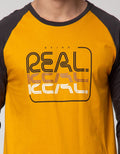 T Zone Geometry Theme Kaos Raglan Pria