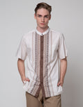 Cole Door Placket Baju Koko Pria