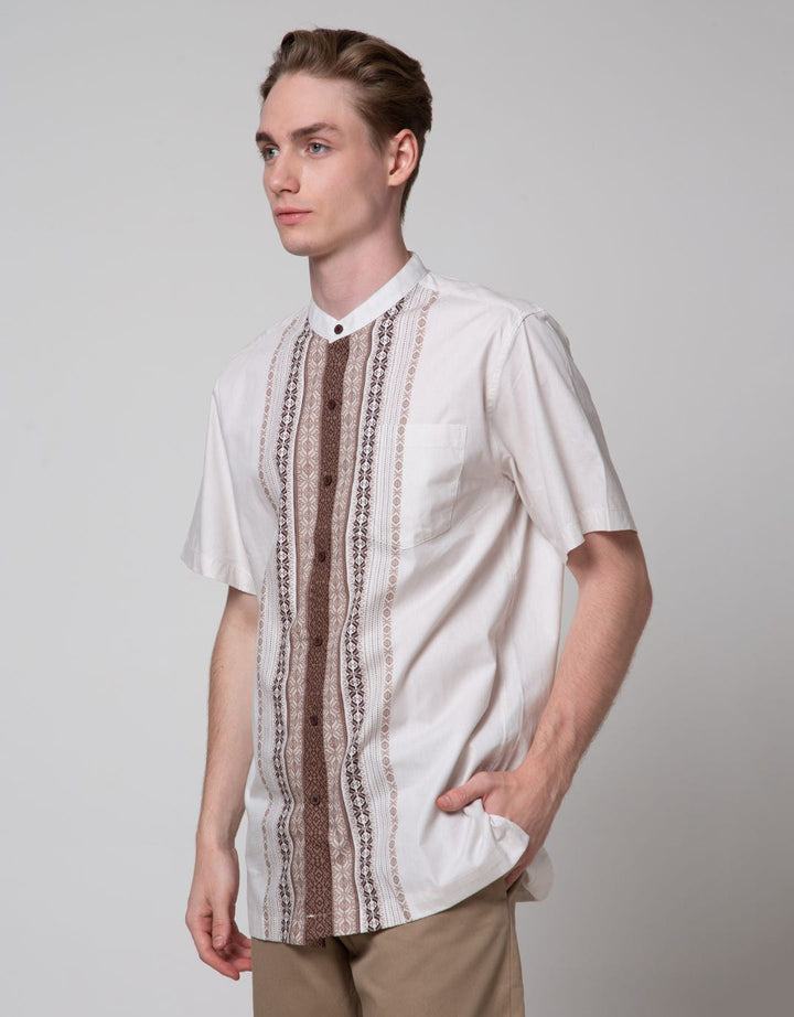 Cole Door Placket Baju Koko Pria