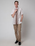 Cole Door Placket Baju Koko Pria