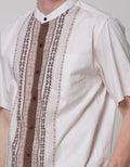 Cole Door Placket Baju Koko Pria