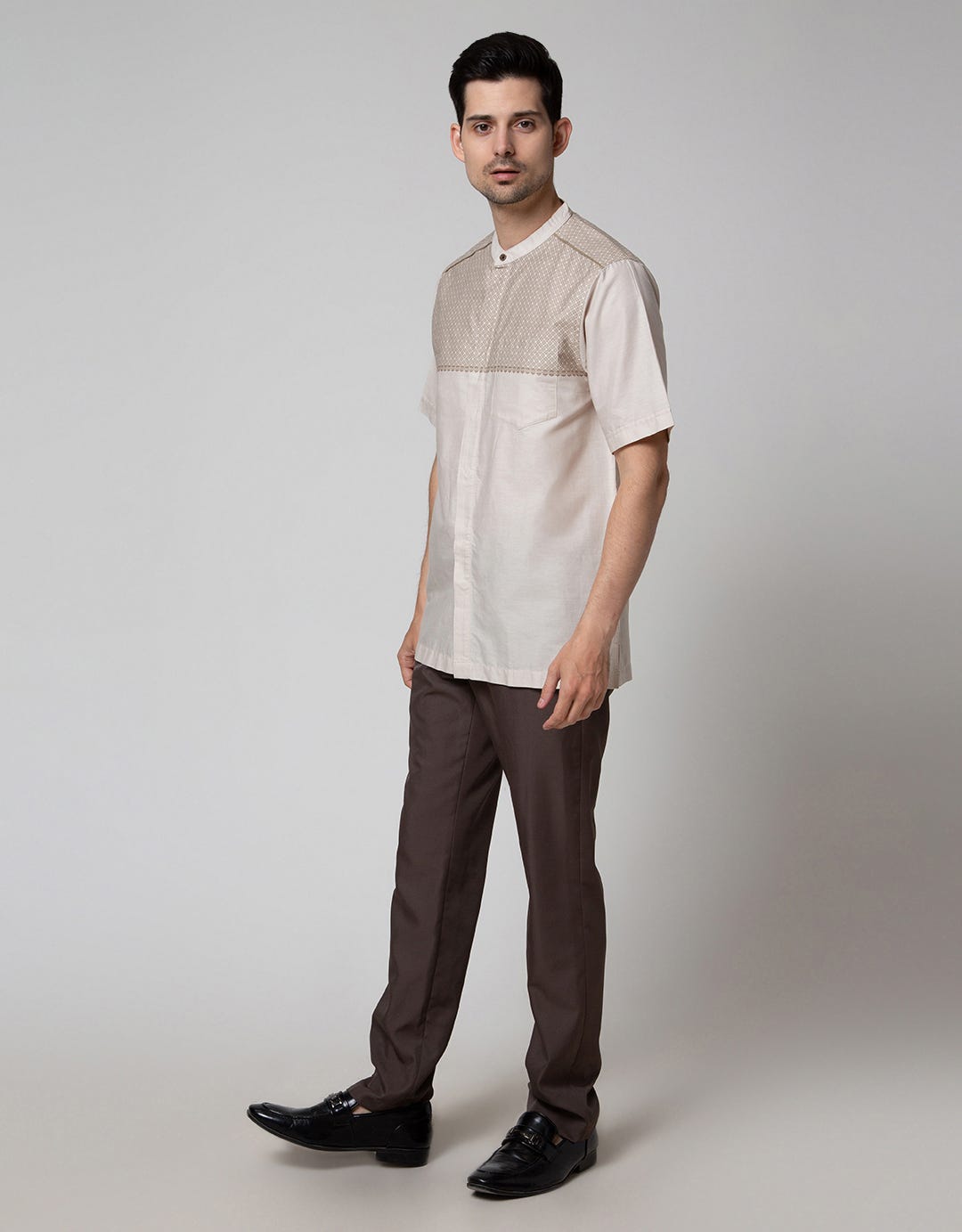 Cole Half Placket Baju Koko Pria