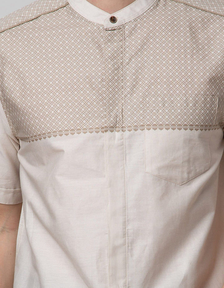 Cole Half Placket Baju Koko Pria