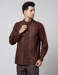 Cole Full Placket Bordir Baju Koko Pria