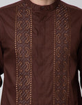 Cole Full Placket Bordir Baju Koko Pria