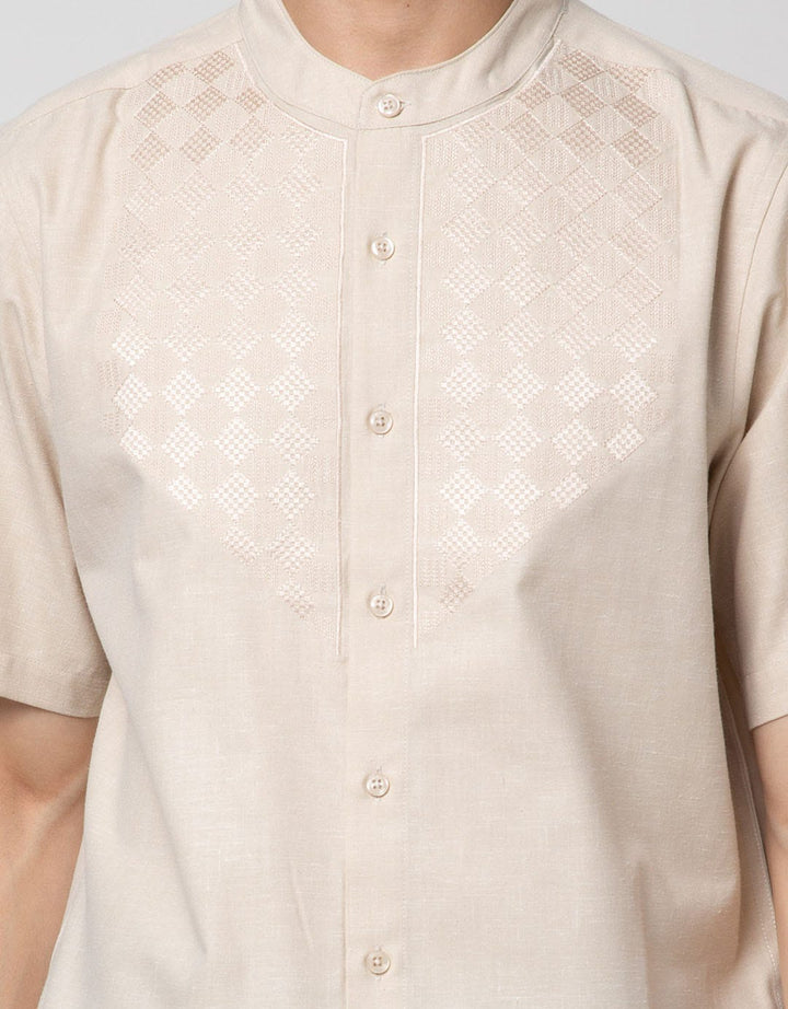Cole Short Sleeve Koko Bordir Dada Full Placket