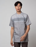 Cole Full Placket Baju Koko Pendek Pria