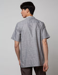 Cole Full Placket Baju Koko Pendek Pria
