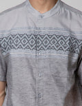 Cole Full Placket Baju Koko Pendek Pria