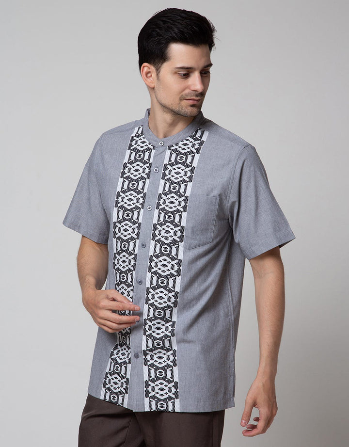 Cole Short Sleeve Koko Yarn Dyed Pintu Full Placket Lebsyd08
