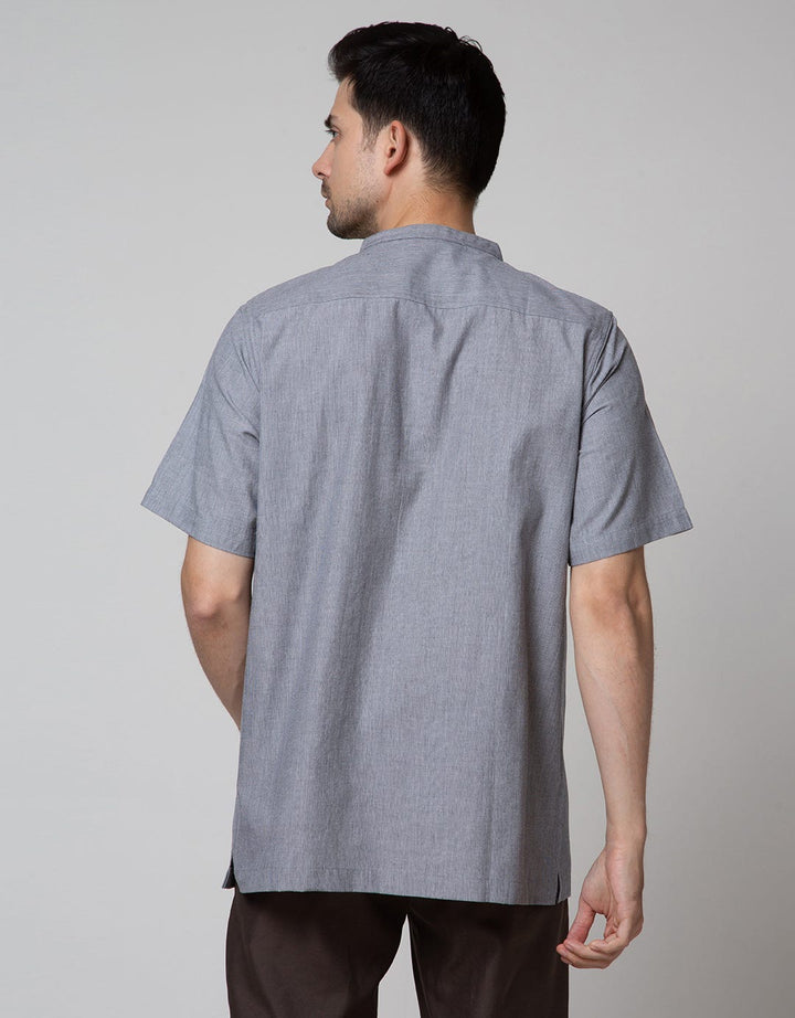 Cole Short Sleeve Koko Yarn Dyed Pintu Full Placket Lebsyd08