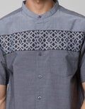 Cole Short Sleeve Koko Yarn Dyed Dada Full Placket Atas