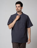 Cole Solid Bordir Baju Koko Pria
