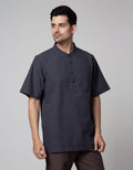 Cole Solid Bordir Baju Koko Pria