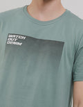 Watchout Jeans Short Sleeves T-Shirt Print Gradasi