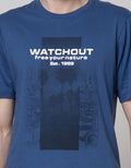 Watchout Jean's Short Sleeves T-Shirt Print Free Your Nature
