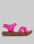 Little M Cross And Ankle Strap Sandals Girls