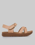 Little M Cross And Ankle Strap Sandals Girls