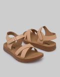Little M Cross And Ankle Strap Sandals Girls