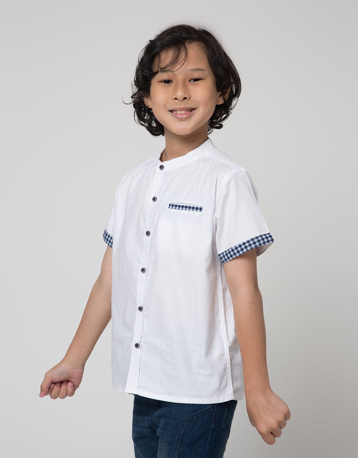 Little M Short Sleeve Koko Casual Dobby Shirt