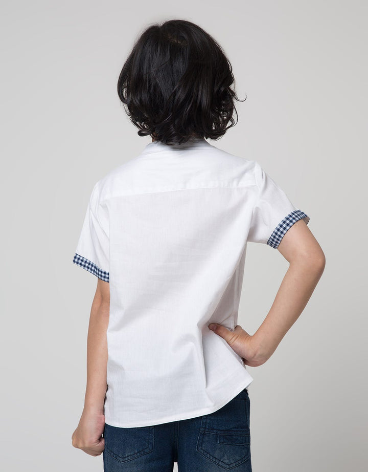 Little M Short Sleeve Koko Casual Dobby Shirt