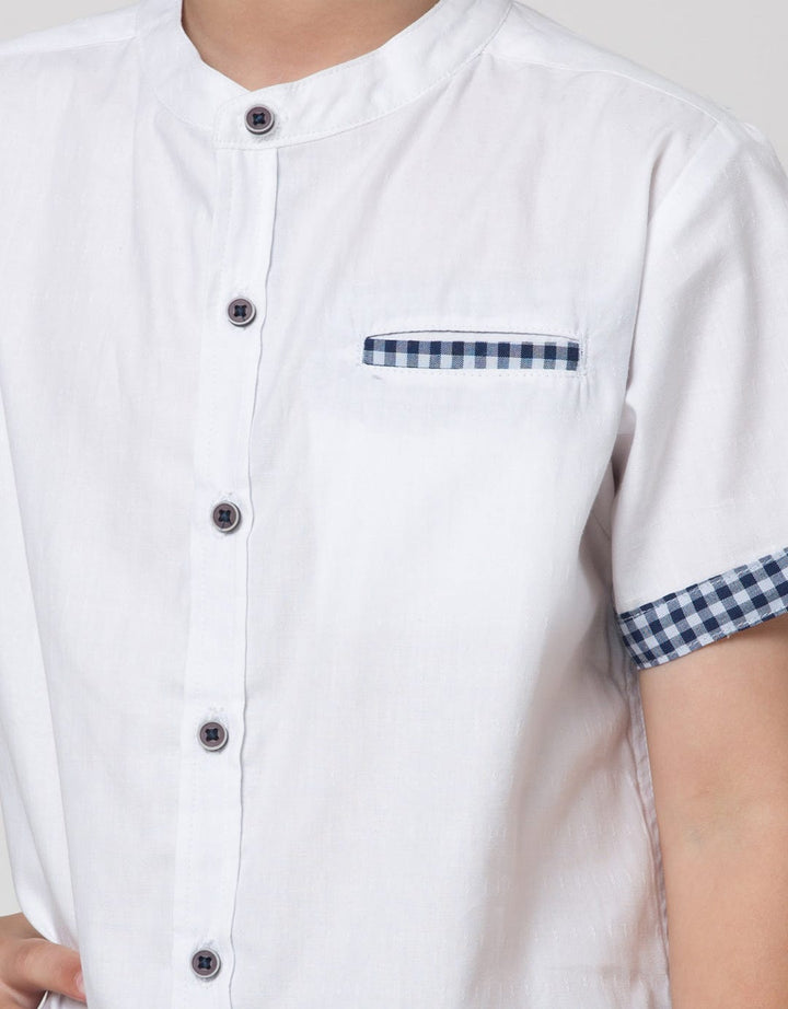 Little M Short Sleeve Koko Casual Dobby Shirt