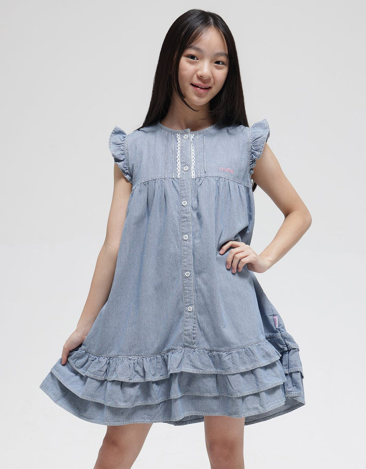 Cardinal Kids Girl Laces Casual Dress Anak Perempuan
