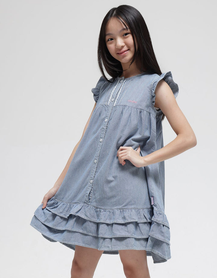 Cardinal Kids Girl Laces Casual Dress Anak Perempuan