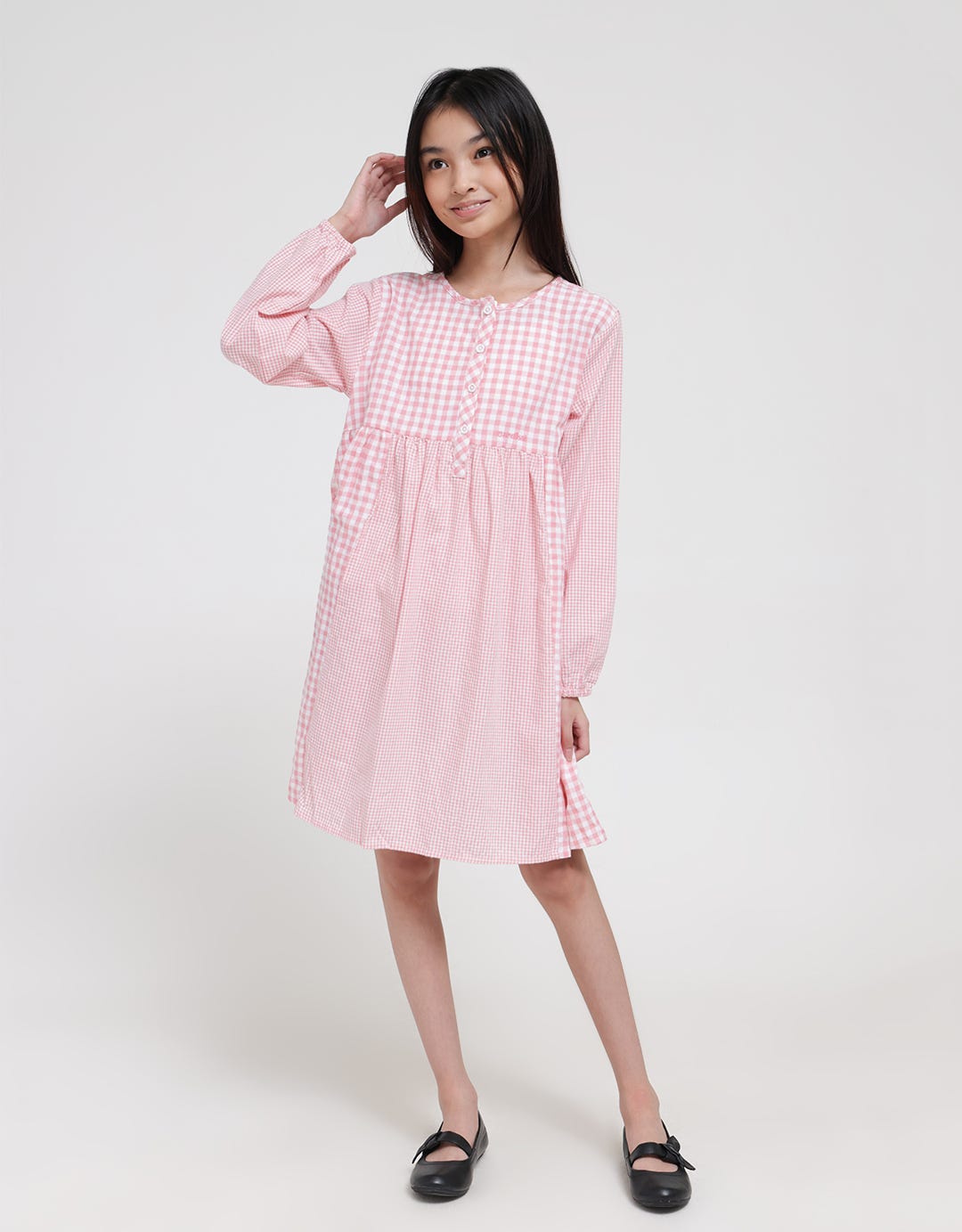 Cardinal Kids Girl Plaidy Dress Anak Perempuan