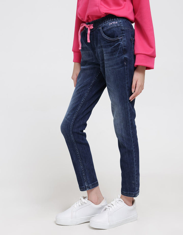 Cardinal Kids Girl Washed Accent Denim Pants