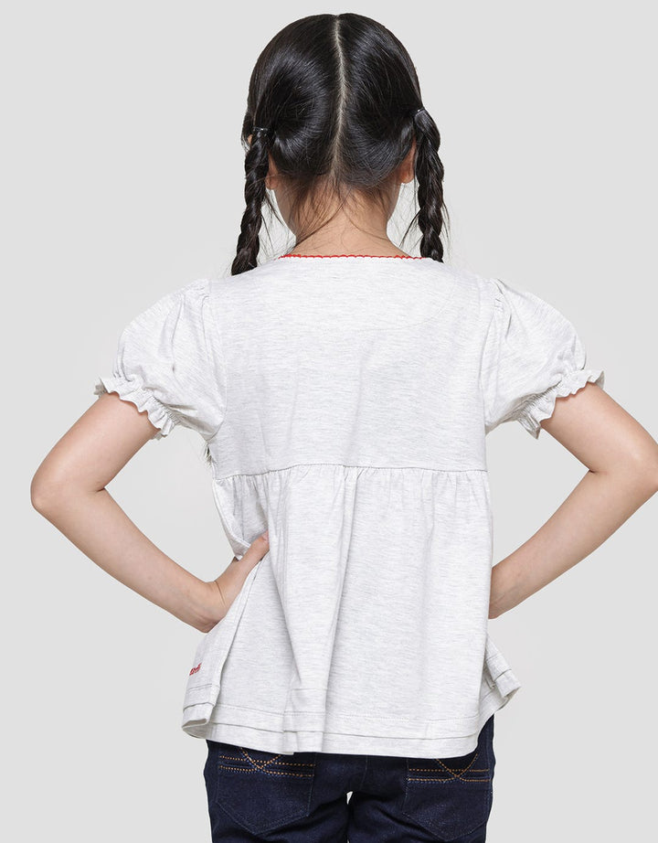 Cardinal Kids Girl V-neck Motif Blouse Anak Perempuan