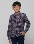 Cardinal Junior Plaid Long Kemeja Anak Laki-Laki
