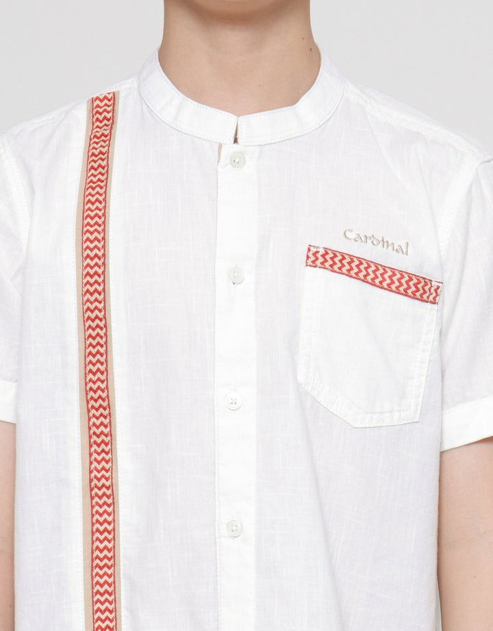 Cardinal Kids Boy Stripe Kemeja Koko Anak Laki-Laki