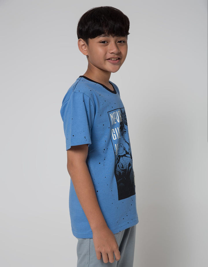 Nevada Short Sleeve T-Shirt Anime Boys Never Give Up