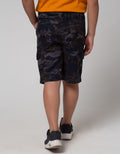 Nevada Short Pants Relaxed Oxford Leno Camo Print Loosefit