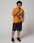 Nevada Short Pants Relaxed Oxford Leno Camo Print Loosefit