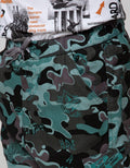 Nevada Short Pants Relaxed Oxford Leno Camo Print Loosefit