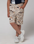 Nevada Short Pants Relaxed Oxford Print Good