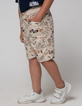 Nevada Short Pants Relaxed Oxford Print Good