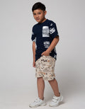 Nevada Short Pants Relaxed Oxford Print Good
