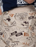 Nevada Short Pants Relaxed Oxford Print Good