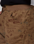 Nevada Short Pants Relaxed Oxford Print Good Day